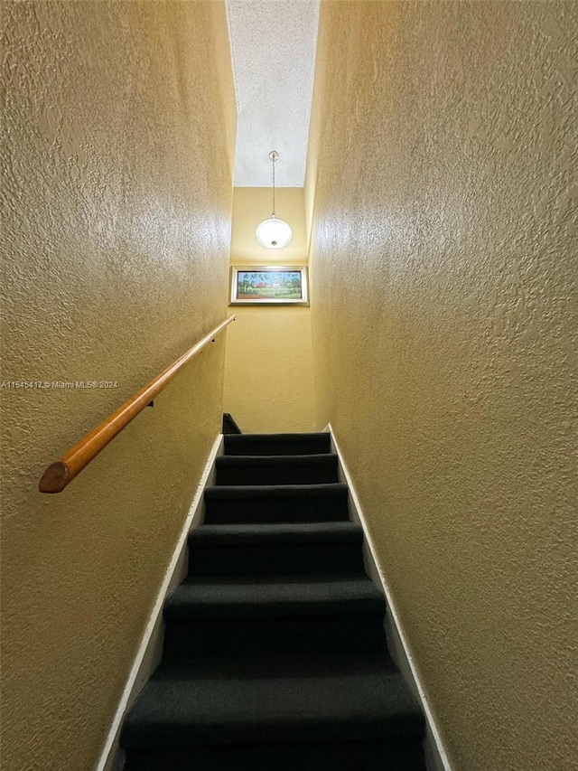 view of stairway