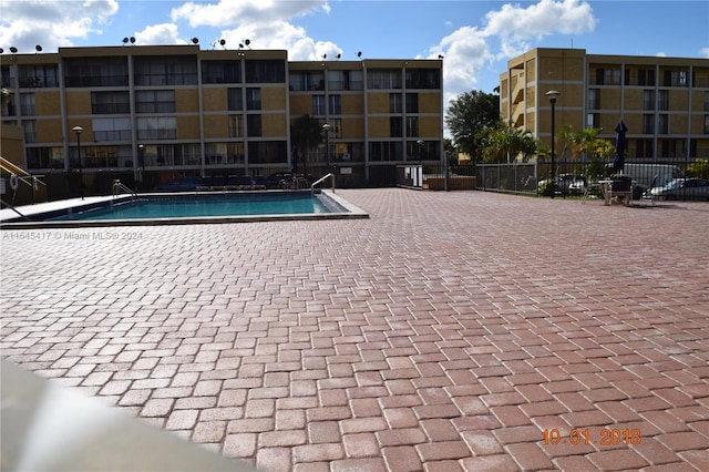 view of pool with a patio area