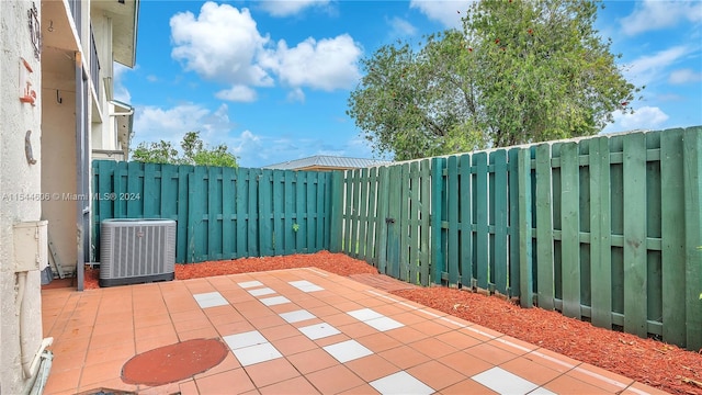 view of patio / terrace with cooling unit