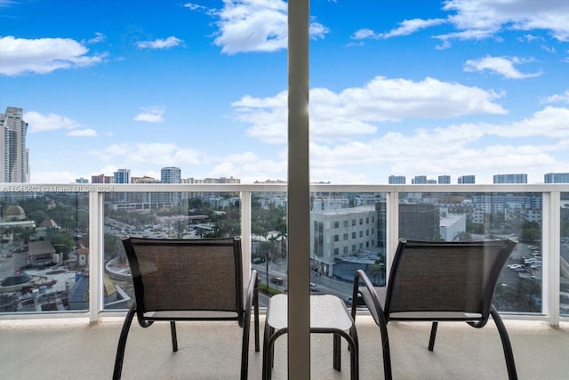 view of balcony