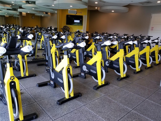 view of workout area