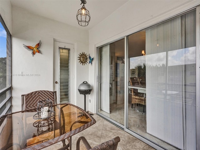 view of sunroom / solarium