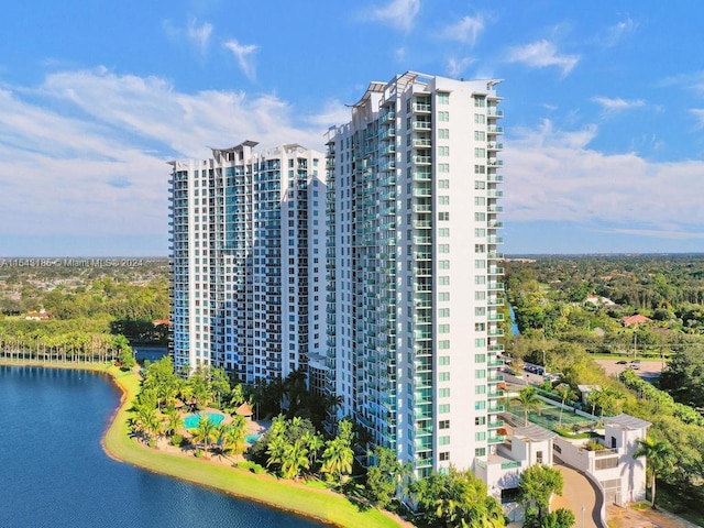 view of property featuring a water view