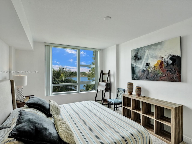 bedroom featuring hardwood / wood-style floors