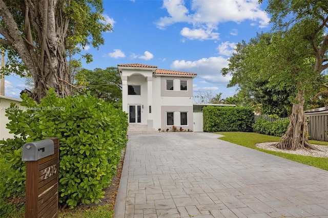 view of mediterranean / spanish-style house