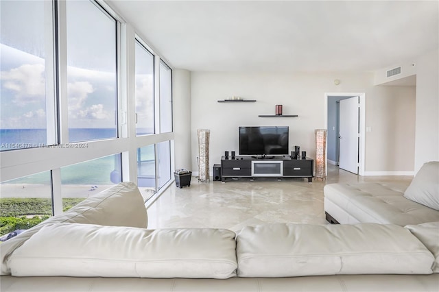 living room with a wealth of natural light