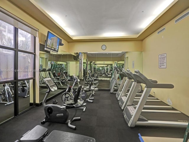 view of gym