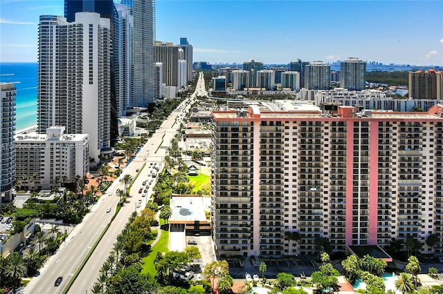 view of city featuring a water view