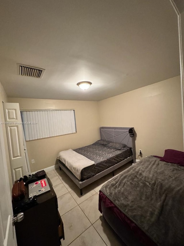 view of tiled bedroom