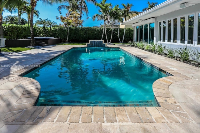 view of pool with a patio