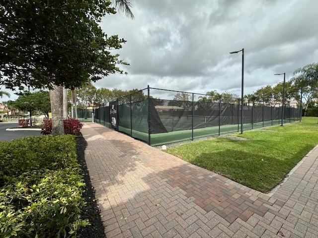 view of tennis court