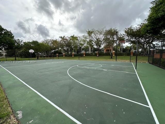 view of sport court