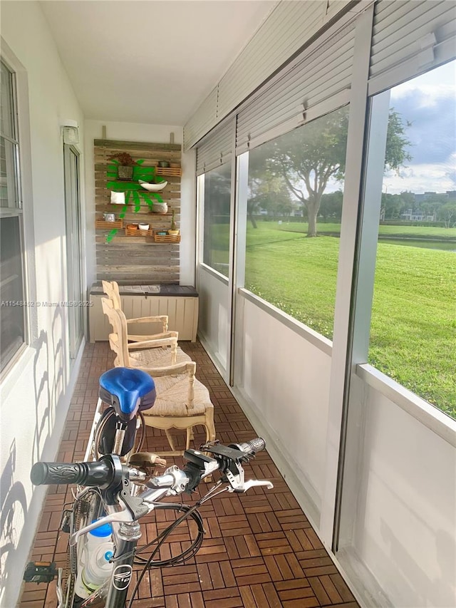 sunroom / solarium with plenty of natural light