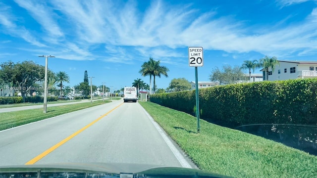 view of road