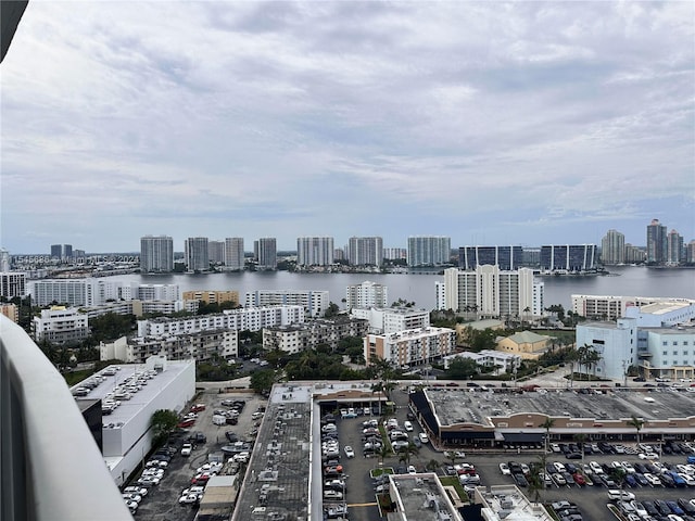 view of city featuring a water view