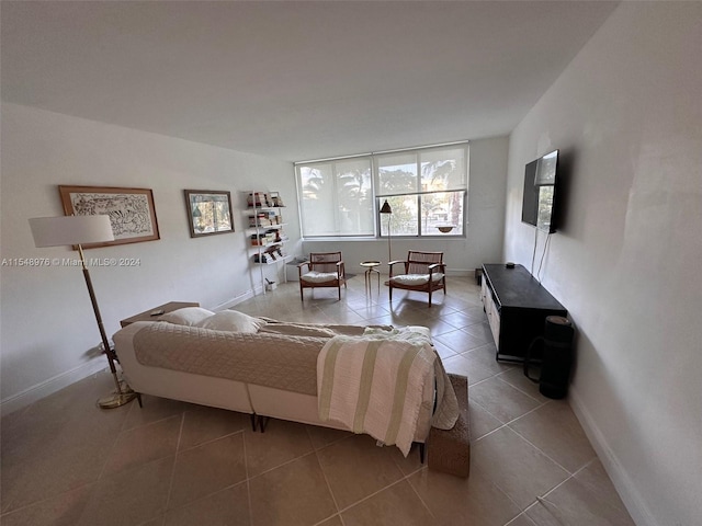 view of tiled bedroom