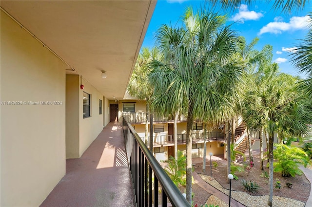 view of balcony