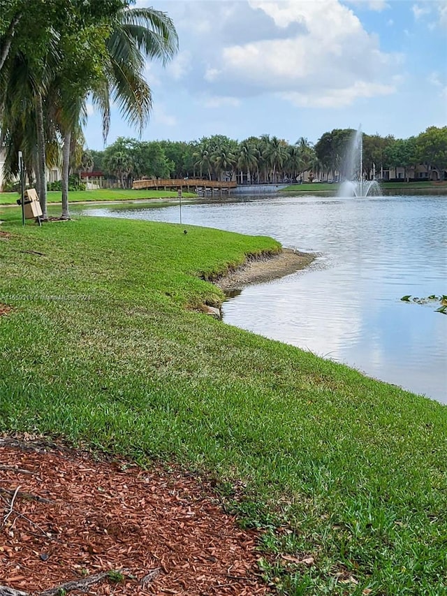 view of property view of water