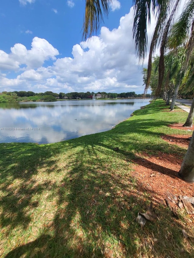 view of property view of water