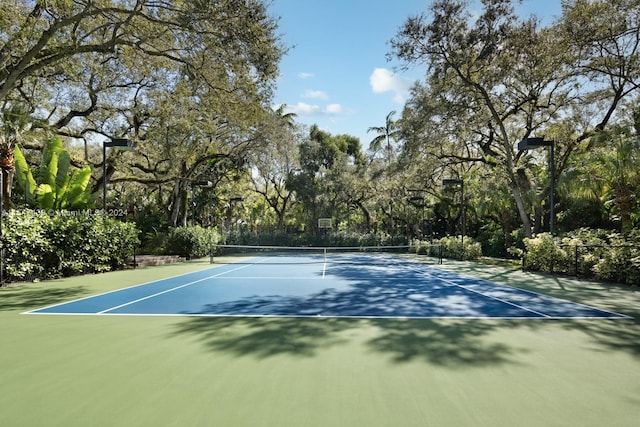 view of tennis court