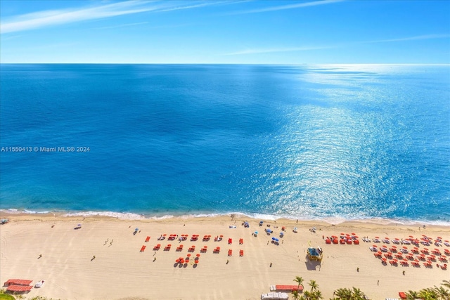 water view featuring a view of the beach