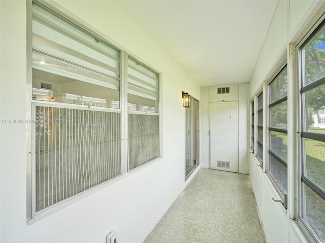 view of sunroom / solarium