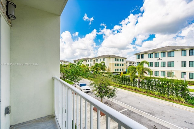 view of balcony