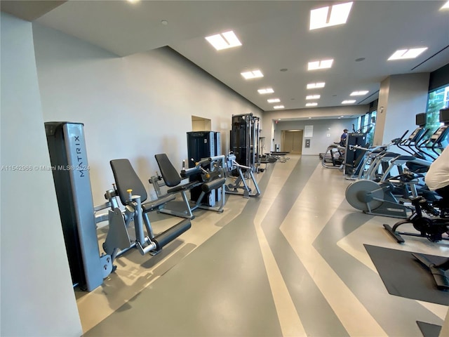 view of exercise room