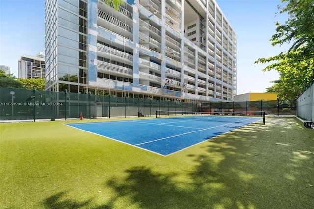 view of tennis court