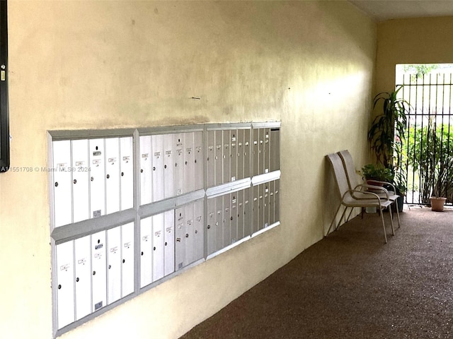 exterior space with mail boxes