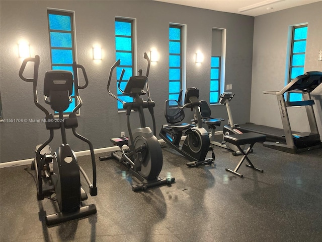 view of workout room