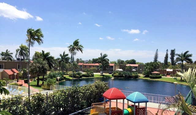 view of water feature