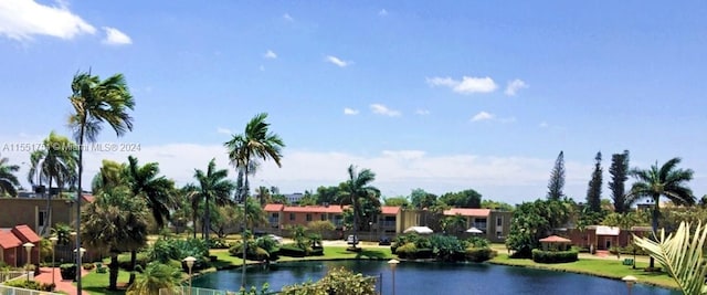 view of water feature