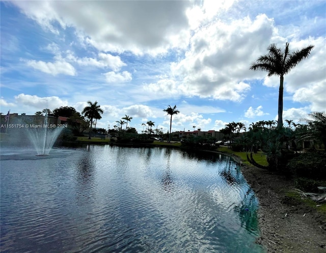 view of water feature