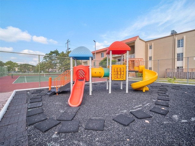 community playground featuring fence