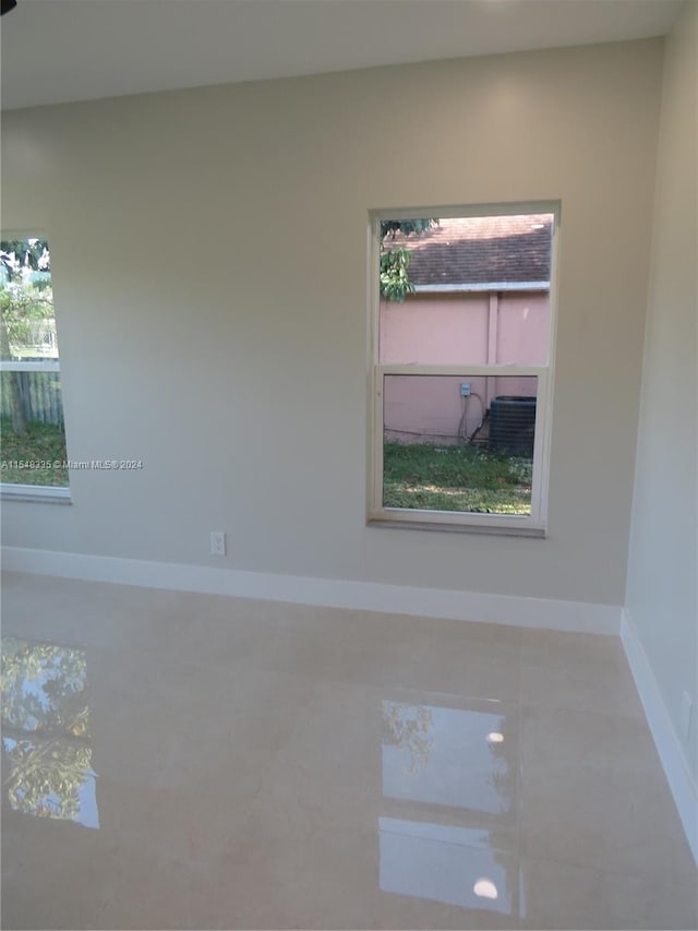 view of tiled empty room