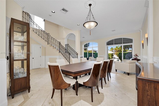 view of dining space