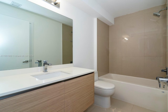 tiled spare room featuring a water view and expansive windows