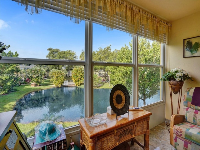 view of sunroom