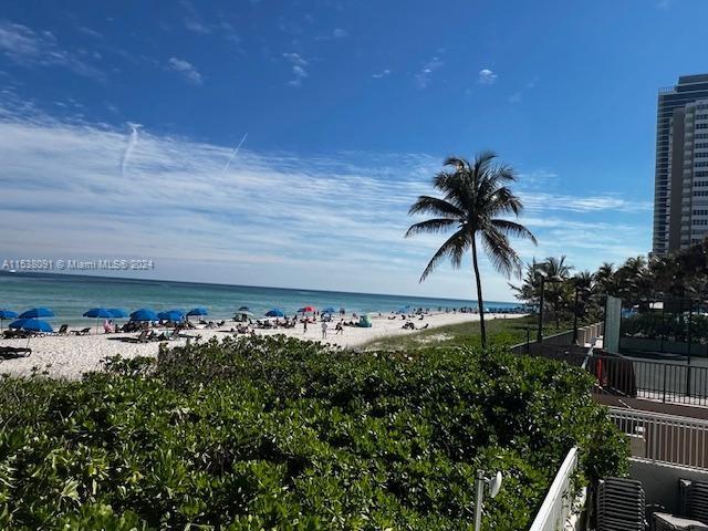 water view featuring a view of the beach