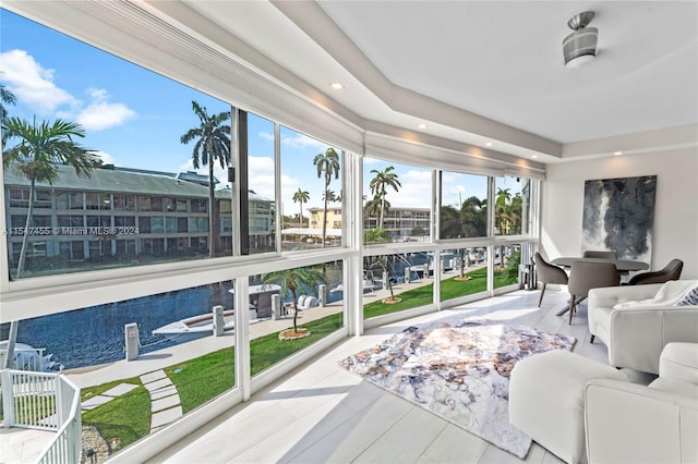 view of sunroom / solarium