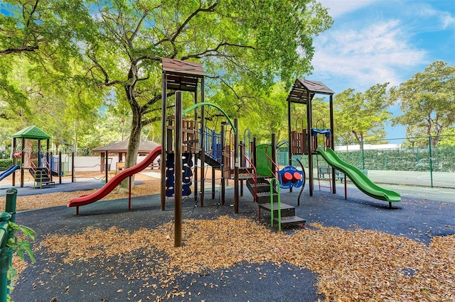 view of jungle gym