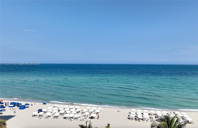 water view featuring a view of the beach