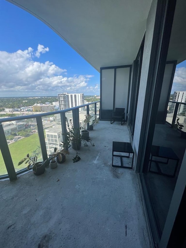 view of balcony