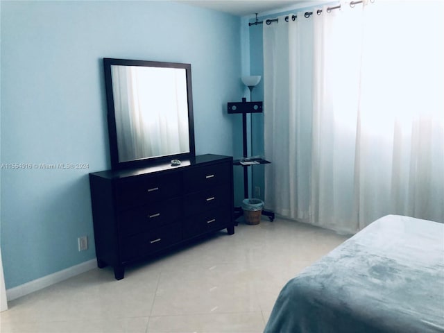 view of tiled bedroom