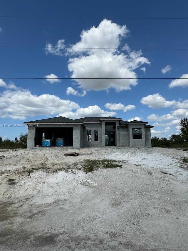 view of front of property with central AC