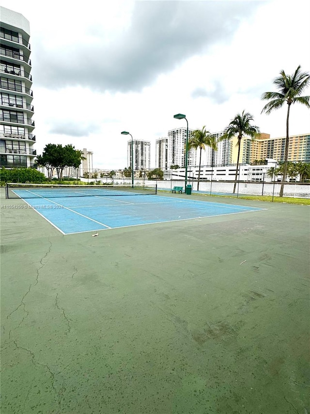 view of tennis court