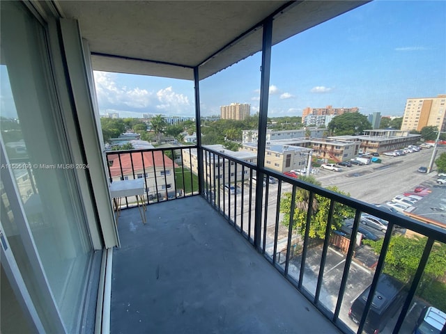 view of balcony