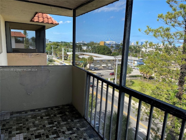 view of balcony