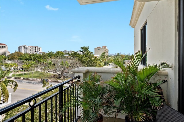 view of balcony